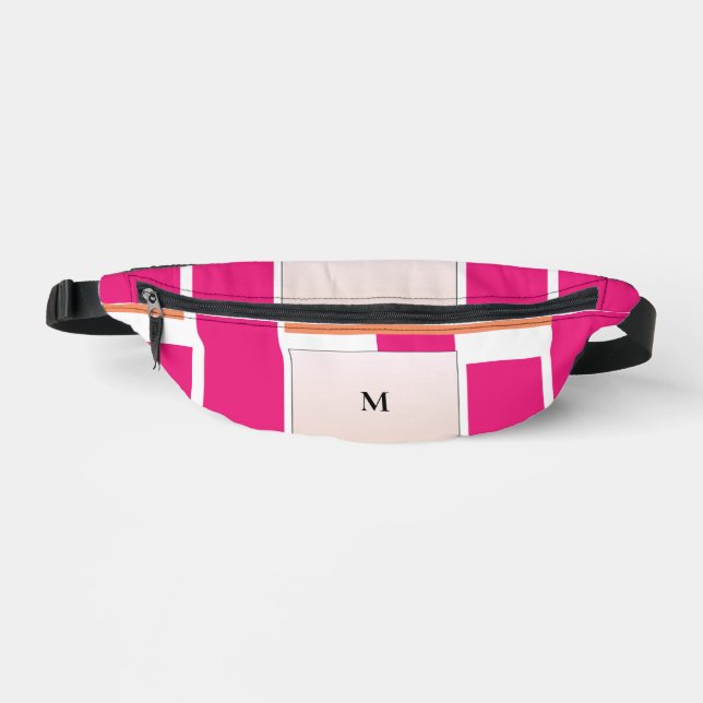 Riñoneras Moda Monograma Patrón de banda femenina (Anverso)