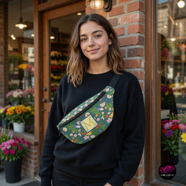 Riñoneras Monograma botánico primavera