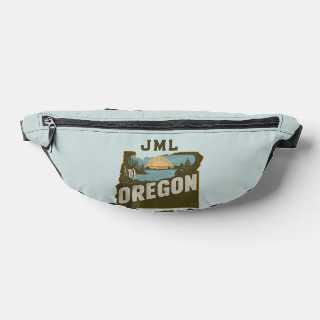 Riñoneras Monograma con Silueta Retro de Oregon (Distribución)