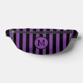 Riñoneras Monograma de Halloween Purple Black Witch Strike