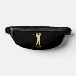 Riñoneras Monograma dorado Silhouette Golfer