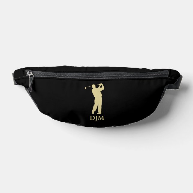 Riñoneras Monograma dorado Silhouette Golfer (Distribución)