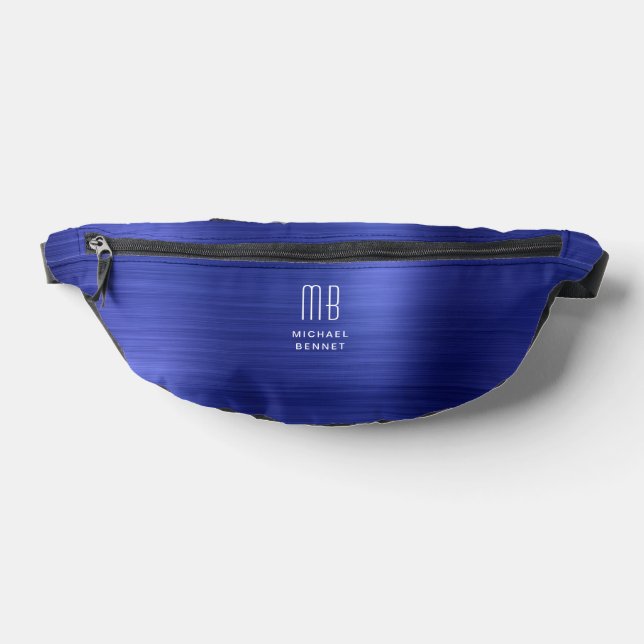 Riñoneras Monograma Moderna Azul Marino (Distribución)