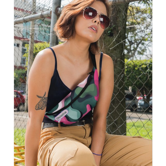 Riñoneras Monograma moderno modelo militar Girly Retro Fanny (Subido por el creador)