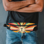 Riñoneras Monograma retro estreno personalizado<br><div class="desc">Este diseño puede ser personalizado en el área proporcionada cambiando la foto y/o el texto. O puede personalizarse haciendo clic en Personalizar esta plantilla y, a continuación, eligiendo la opción de hacer clic en el personalizar y eliminando o cambiando el color del fondo, agregando texto, cambiando el color o estilo...</div>