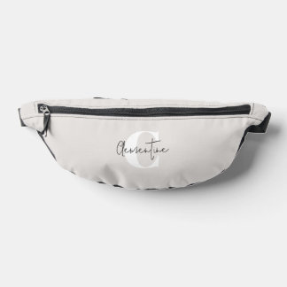 Riñoneras Monogramado Minimalista moderno beige