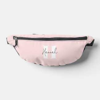 Riñoneras Monogramado rosa Minimalista moderno