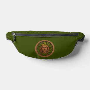 Riñoneras Mujer Verde - Madera