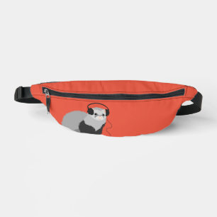 Riñoneras Music Lover Ferret Cute Mascota Animal