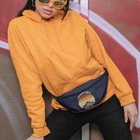 Naranja personalizable Sunset Mountain Blue Sender