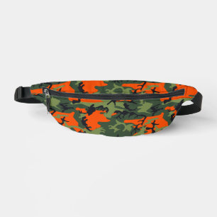 Riñoneras Naranja y Camuflaje Verde, Ejército