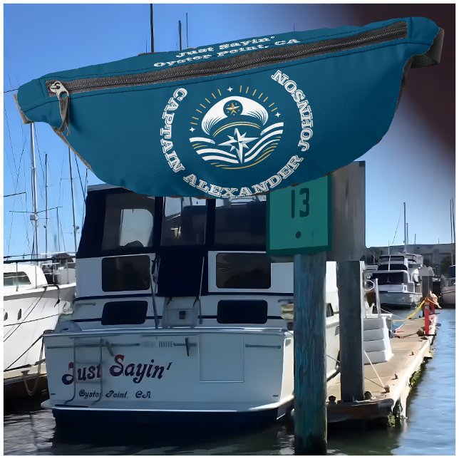 Riñoneras Nautical Boat Name/Home Port Captain's Fanny Pack (Subido por el creador)