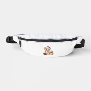 Riñoneras Navidades de perro de Bichon Frise de Santa Hat