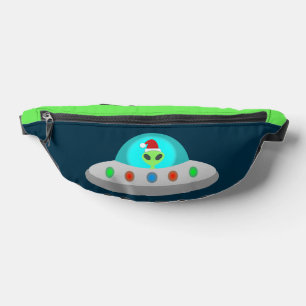 Riñoneras Navidades de UFO Ho Ho Alien volador