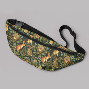 Riñoneras Navidades de William Morris Woodland Floral Rabbit