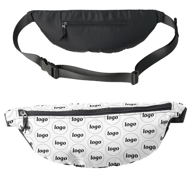 Riñoneras Negocio promocional del patrón de logotipos (Logo pattern business promotional branding fanny pack bag)