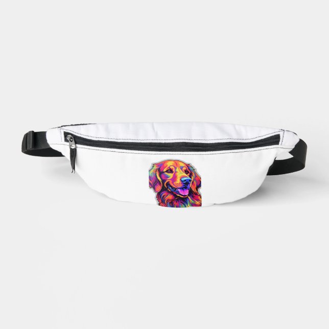 Riñoneras Neon Golden Retriever (Anverso)