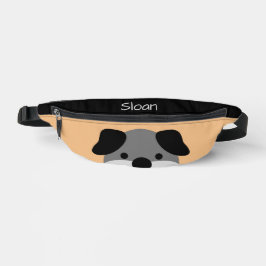 Riñoneras Niños personalizados de perro de cachorro blanco y