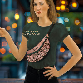 Riñoneras Nombre del patrón floral rosado de bonito