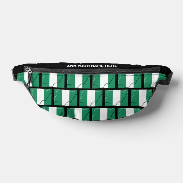 Riñoneras Nombre personalizado Bandera NIGERIANA DE NIGERIA  (Distribución)