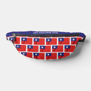 Riñoneras Nombre personalizado: BANDERA TAIWANESA DE TAIWAN