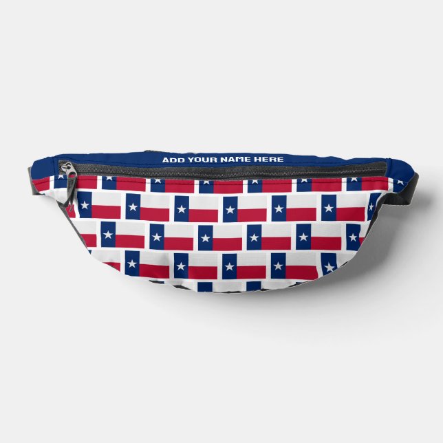 Riñoneras Nombre personalizado BANDERA TEXANA DE TEXAS (Distribución)