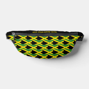 Riñoneras Nombre personalizado de la BANDERA JAMAICA