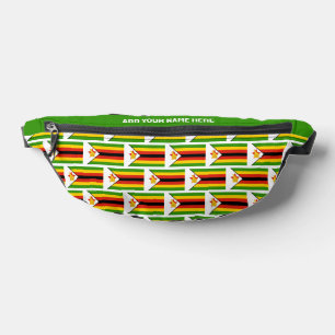 Riñoneras Nombre personalizado de la BANDERA ZIMBABWE