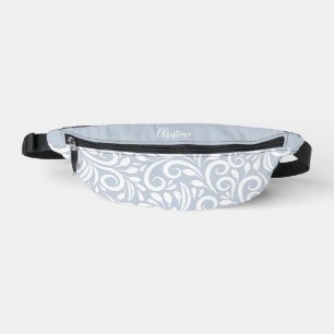 Riñoneras Nombre Personalizado Floral Abstracto Elegante Fem