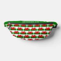 Nombre personalizado WALES WELSH FLAG