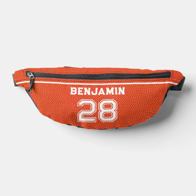 Riñoneras Número de jugador de baloncesto personalizado text (Distribución)