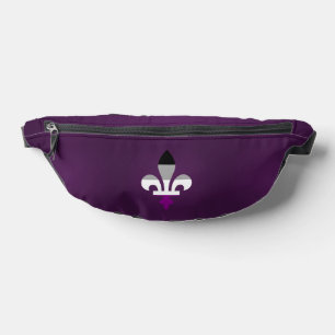 Riñoneras Orgullo asexual flor de lis