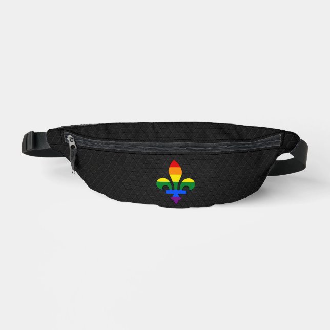 Riñoneras Orgullo LGBT flor de lis (Anverso)