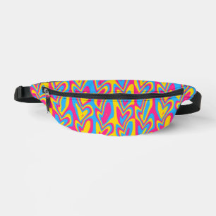 Riñoneras Orgulloso Pansexual Groovy Trippy Squiggly Quirky
