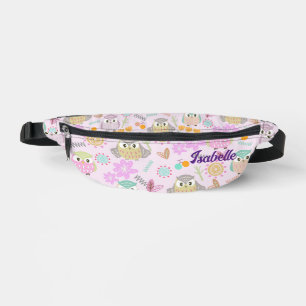 Riñoneras Owl Pastel Pink