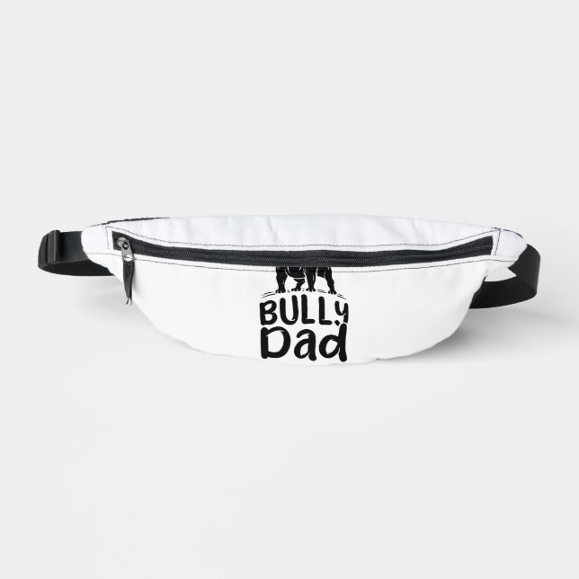 Riñoneras Papá Bully Orgulloso Dueño de American Bully (Anverso)