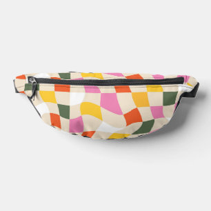 Riñoneras Paquete de Fanny Retro de color revisado -