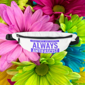 Riñoneras Paquete Fanny antifascista de siempre - Azul negri