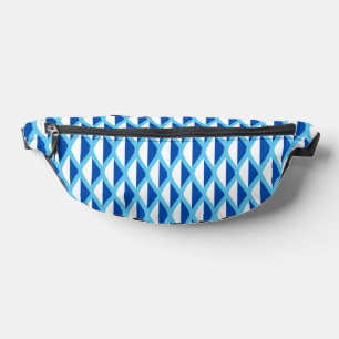 Riñoneras Paquete Fanny Blue Pattern