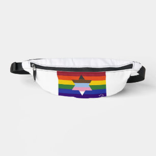 Riñoneras Paquete Fanny de Bandera del Orgullo Inclusivo Jud