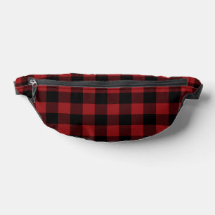 Riñoneras Paquete Fanny de Black and Red Check