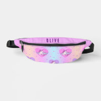Paquete Unicorn Hearts Fanny - rosa y morado