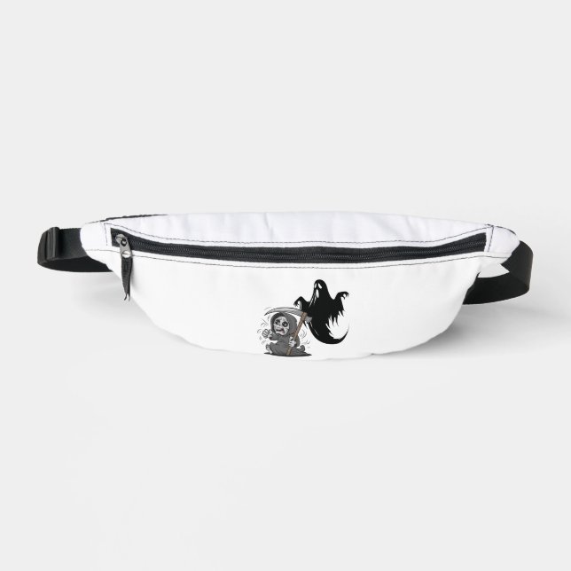 Riñoneras Pareja y fantasma espantados. (Anverso)