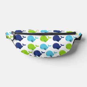 Riñoneras Patrón De Ballenas, Ballenas Cuestas, Animales Mar