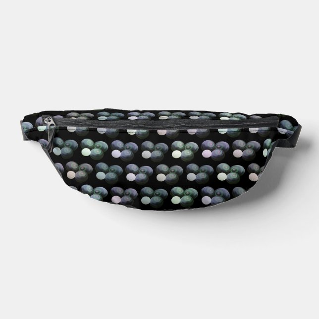 Riñoneras Patrón De Bolos De Césped Verde Y Negro, (Distribución)