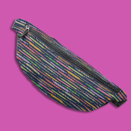 Riñoneras Patrón de brazaletes de amistad sobre azul marino