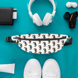 Riñoneras Patrón de caballito de mar colorido del mejor padr