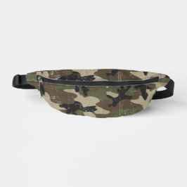 Riñoneras Patrón de camuflaje militar retro