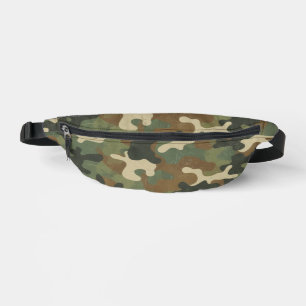 Riñoneras Patrón de camuflaje militar rústico