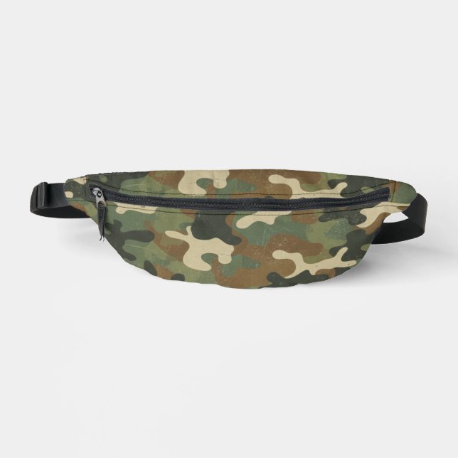 Riñoneras Patrón de camuflaje militar rústico (Anverso)